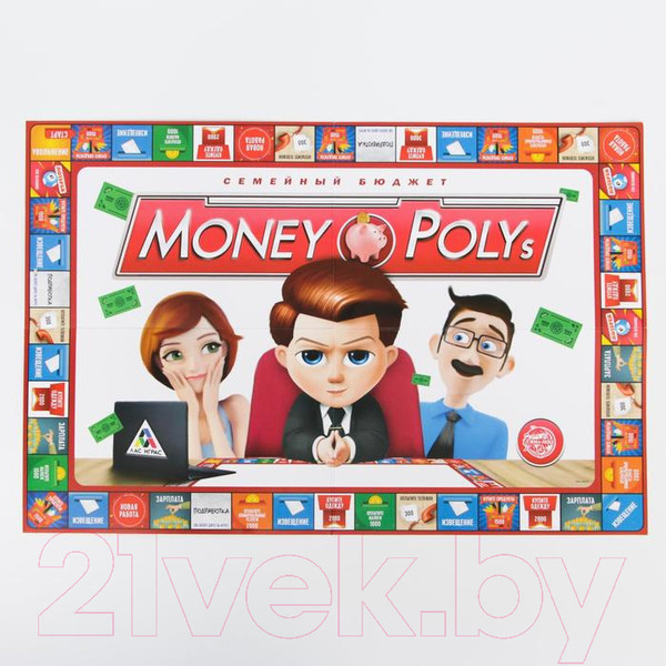 Изображение товара Настольная игра Лас Играс Money Polys. Семейный бюджет / 3635871