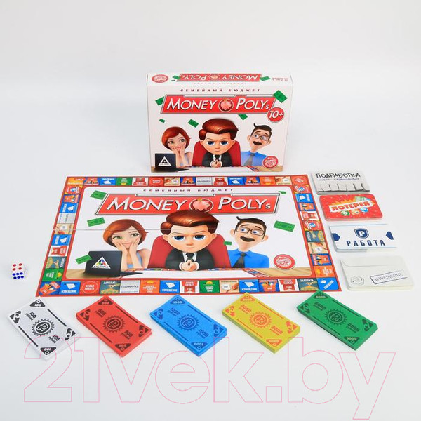 Изображение товара Настольная игра Лас Играс Money Polys. Семейный бюджет / 3635871