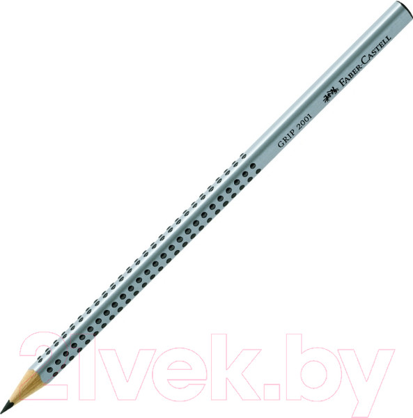 Изображение товара Простой карандаш Faber Castell Grip 2001 / 117000 (HB, серебристый)