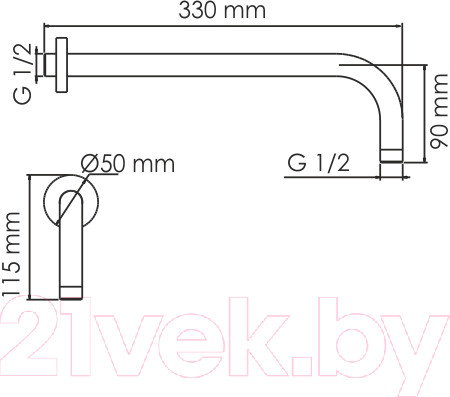 Изображение товара Излив Wasserkraft A146