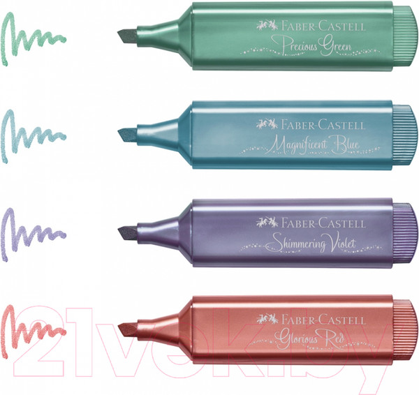 Изображение товара Текстовыделитель Faber Castell Textliner / 154691 (розовый перламутровый)