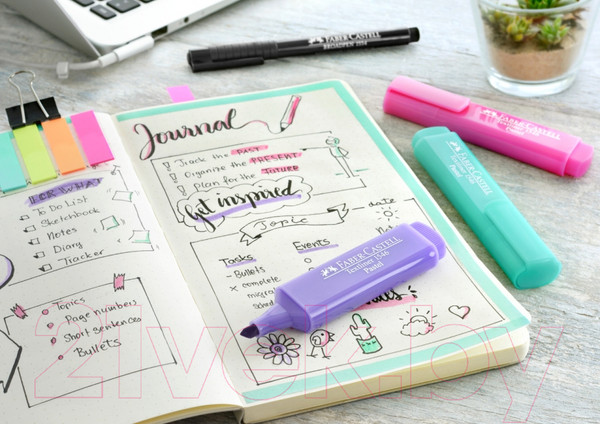 Изображение товара Текстовыделитель Faber Castell Textliner / 154663 (флуоресцентный зеленый)