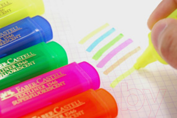 Изображение товара Текстовыделитель Faber Castell Textliner / 154628 (флуоресцентный розовый)