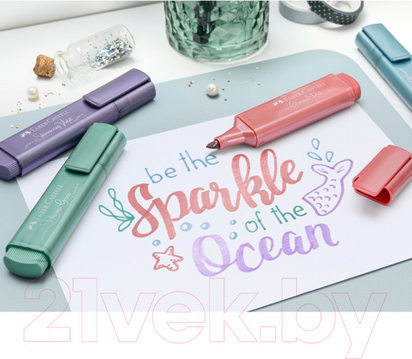 Изображение товара Текстовыделитель Faber Castell Textliner / 154626 (чайная роза)