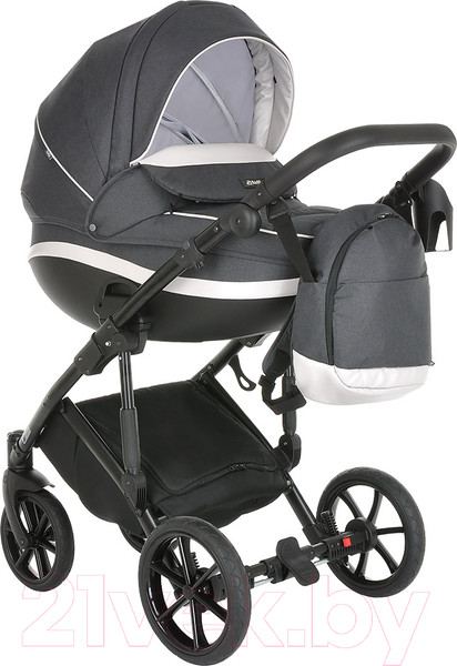 Изображение товара Детская универсальная коляска Tutis Mimi Style 3 в 1 / 1103042 (Black Marble)
