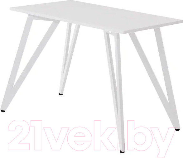 Изображение товара Обеденный стол Millwood Женева-2 Л 130x80x75 (дуб белый Craft/металл белый)