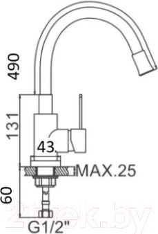 Изображение товара Смеситель Wisent W740333-3