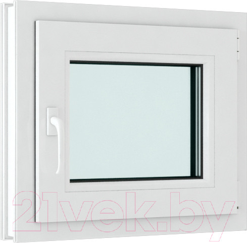 Изображение товара Окно ПВХ Rehau Roto NX Одностворчатое Поворотно-откидное правое 3 стекла (850x850x70)