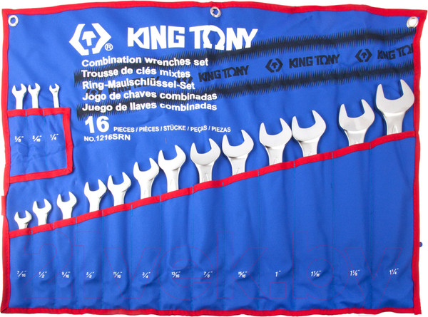 Изображение товара Набор ключей King TONY 1216SRN
