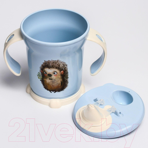 Изображение товара Поильник Пластишка 4070350 (270мл, светло-голубой)