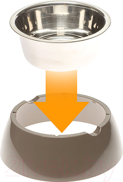 Изображение товара Миска для животных Ferplast Jolie M (0.85л, серый)