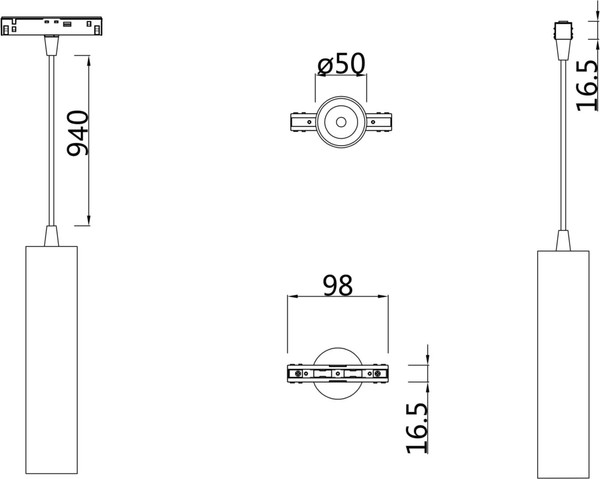 Изображение товара Трековый светильник Maytoni Track Lamps TR016-2-12W4K-W