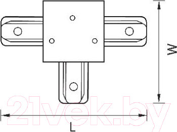 Изображение товара Коннектор для шинопровода Lightstar Barra 501137