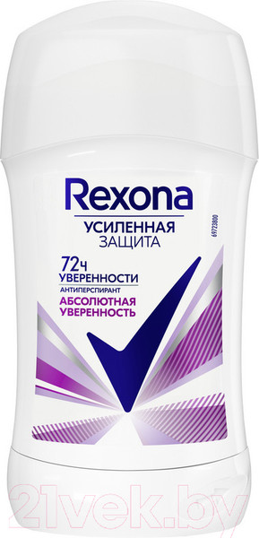 Изображение товара Антиперспирант-стик Rexona Абсолютная уверенность (40мл)