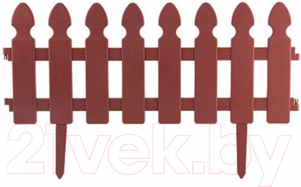 Изображение товара Изгородь декоративная Park Штакетник / 999143 (терракотовый)