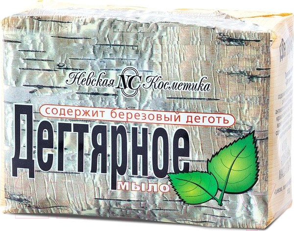 Изображение товара Мыло твердое Невская Косметика Ординарное Дегтярное (140г)