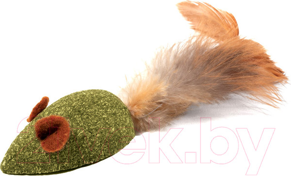 Изображение товара Игрушка для кошек Triol Мышка с перьями / 22171049