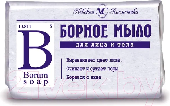 Изображение товара Мыло твердое Невская Косметика Борное (90г)