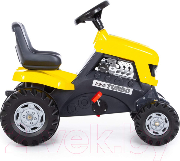 Изображение товара Каталка детская Полесье Turbo Трактор с педалям / 89311 (желтый)