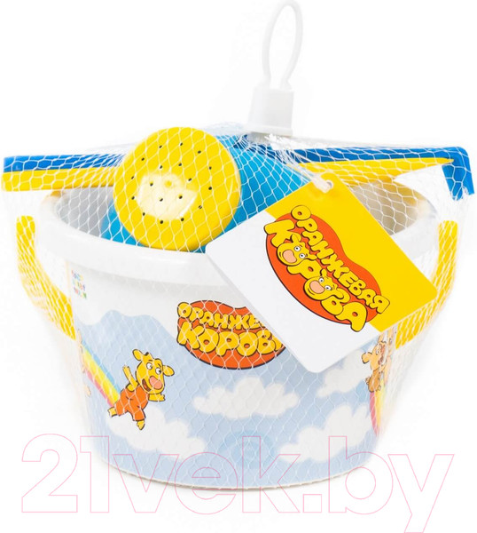 Изображение товара Набор игрушек для песочницы Полесье Оранжевая корова №4 / 83180