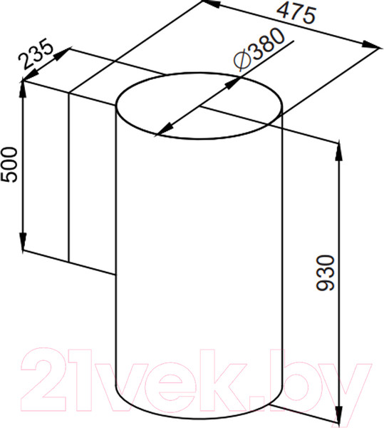 Изображение товара Вытяжка коробчатая Maunfeld Lee Wall Sensor 39 (белый)