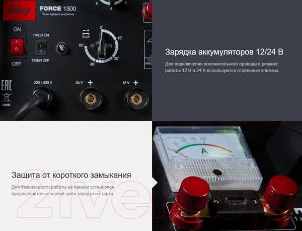 Изображение товара Пуско-зарядное устройство Fubag Force 1300 / 31649