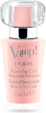 Изображение товара База для лака Pupa VAMP! Парфюмированная прозрачная основа тон 100 (9мл)