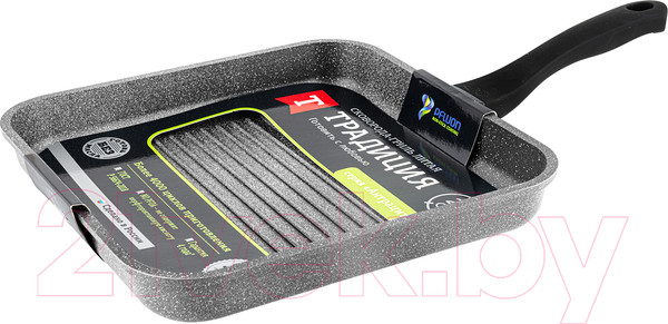 Изображение товара Сковорода-гриль Традиция Антрацит ТАГК7281