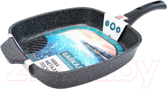 Изображение товара Сковорода-гриль Нева Металл Посуда Байкал 254028G