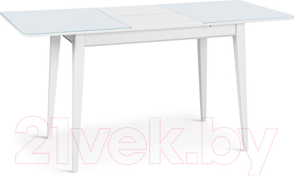 Изображение товара Обеденный стол ТехКомПро Арека ПРС 70x110-150 (бук/стекло/тон 1/ножка 7)