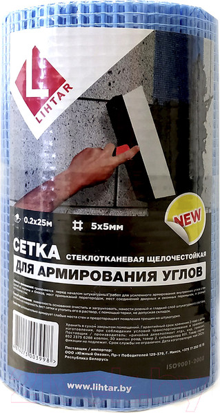 Изображение товара Стеклосетка Lihtar Для штукатурки углов 0.2x25м