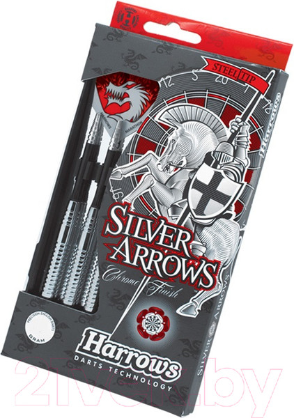 Изображение товара Набор дротиков для дартса Harrows Steeltip Silver Arrows / 842HRED92126