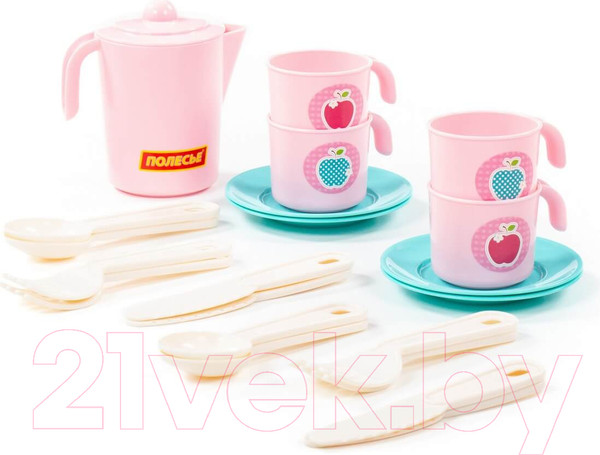 Изображение товара Набор игрушечной посуды Полесье Анюта / 80073