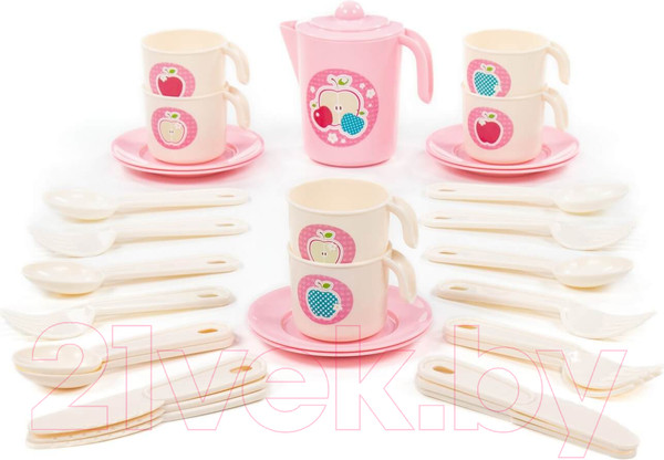 Изображение товара Набор игрушечной посуды Полесье Анюта / 80097