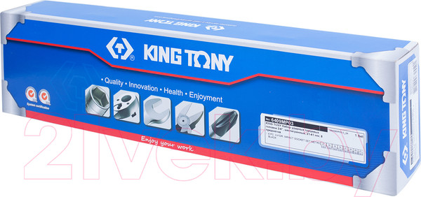 Изображение товара Набор головок слесарных King TONY 6409MP03