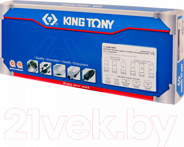 Изображение товара Набор головок слесарных King TONY 9-4401MPV