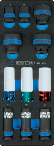 Изображение товара Набор головок слесарных King TONY 9-4401MPV