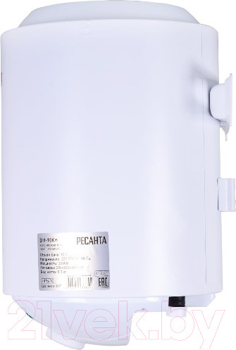 Изображение товара Накопительный водонагреватель Ресанта ВН-10КН (74/5/10)