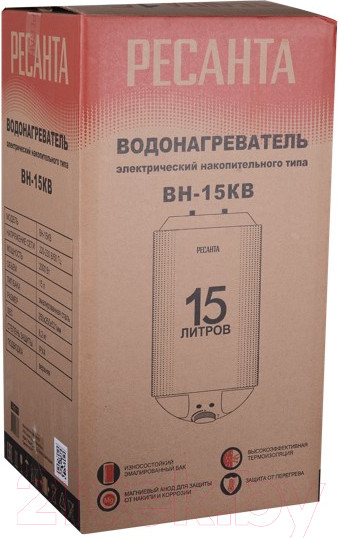 Изображение товара Накопительный водонагреватель Ресанта ВН-15КВ (74/5/11)
