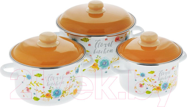 Изображение товара Набор кастрюль Appetite Floral Kitchen 6KB191M