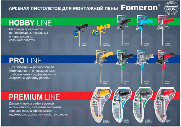 Изображение товара Пистолет для монтажной пены Fomeron Fort 590223