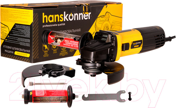 Изображение товара Угловая шлифовальная машина Hanskonner HAG13125TE
