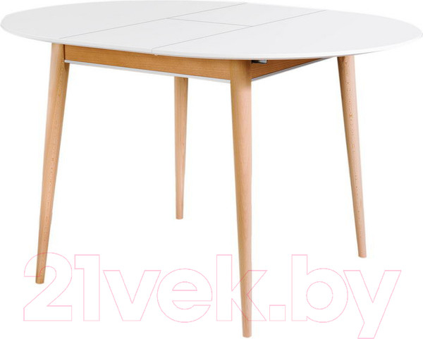 Изображение товара Обеденный стол ТехКомПро Арека К1200 / 121762 (бук/тон 1/подстолье тон 2/ножка 8)