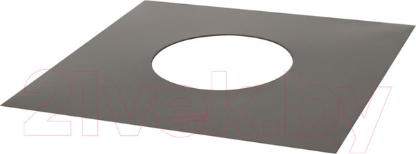 Изображение товара Потолочно-проходной узел для труб Везувий 0.5мм к ППУ д.255 600x600 (черный)