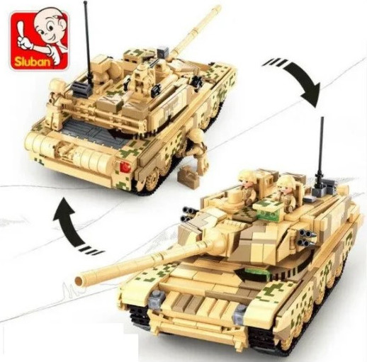 Изображение товара Конструктор Sluban Танк 2 в 1 / M38-B0790 (893эл)
