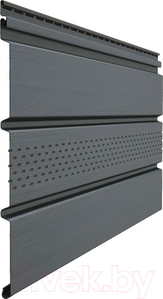 Изображение товара Софит для крыши Docke Premium с центральной перфорацией (графит)