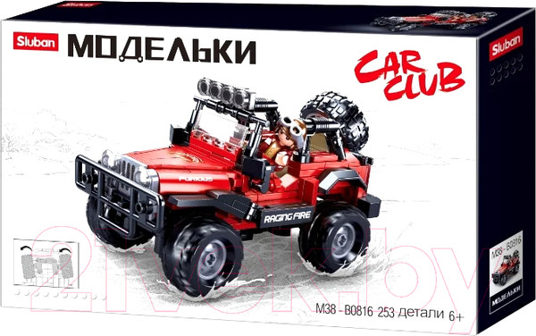 Изображение товара Конструктор Sluban Джип / M38-B0816 (253эл)