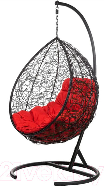 Изображение товара Кресло подвесное BiGarden Tropica Black (красная подушка)