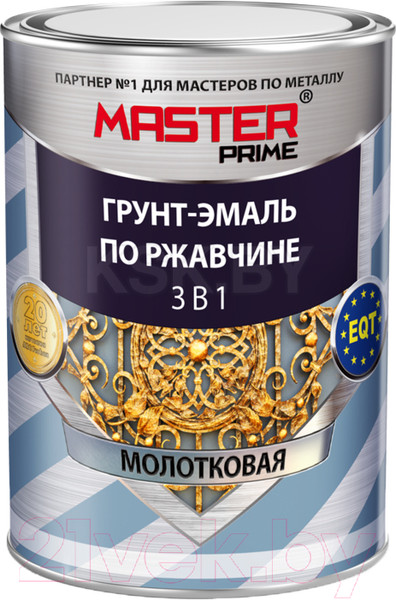 Изображение товара Грунт-эмаль Master Prime Молотковая 3 в 1 (900мл, изумруд)