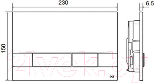 Изображение товара Кнопка для инсталляции Oli 152941